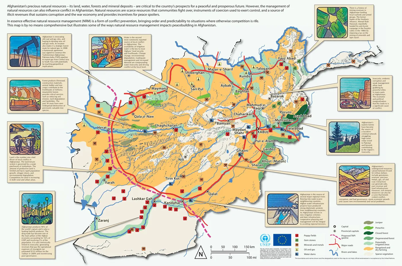 Afghanistan Minerals Map