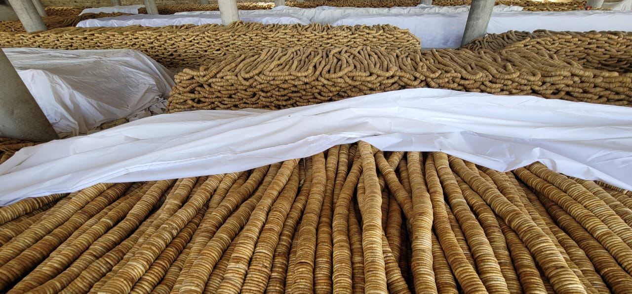 Dry fig inventory in the production facility